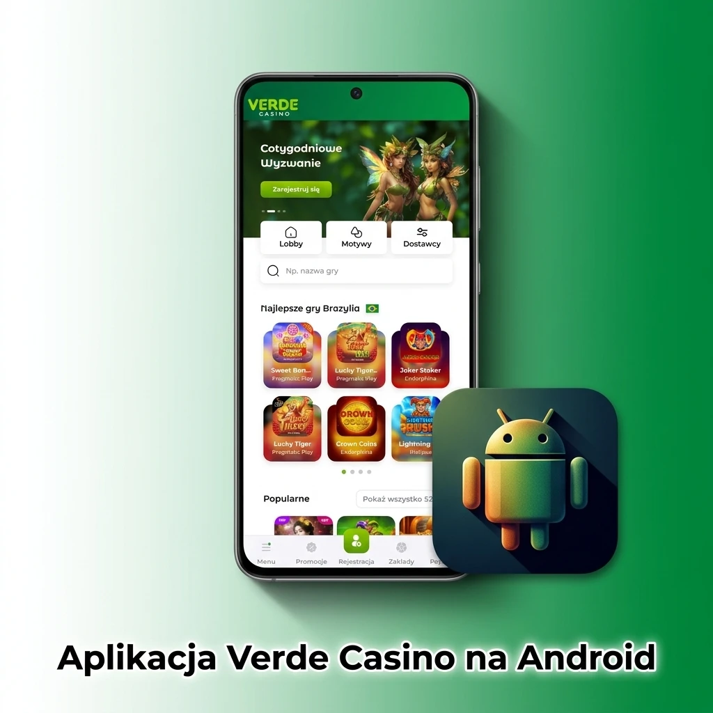 Aplikacja Verde Casino na Android – pobierz bezpłatnie i graj w gry kasynowe oraz zakłady sportowe