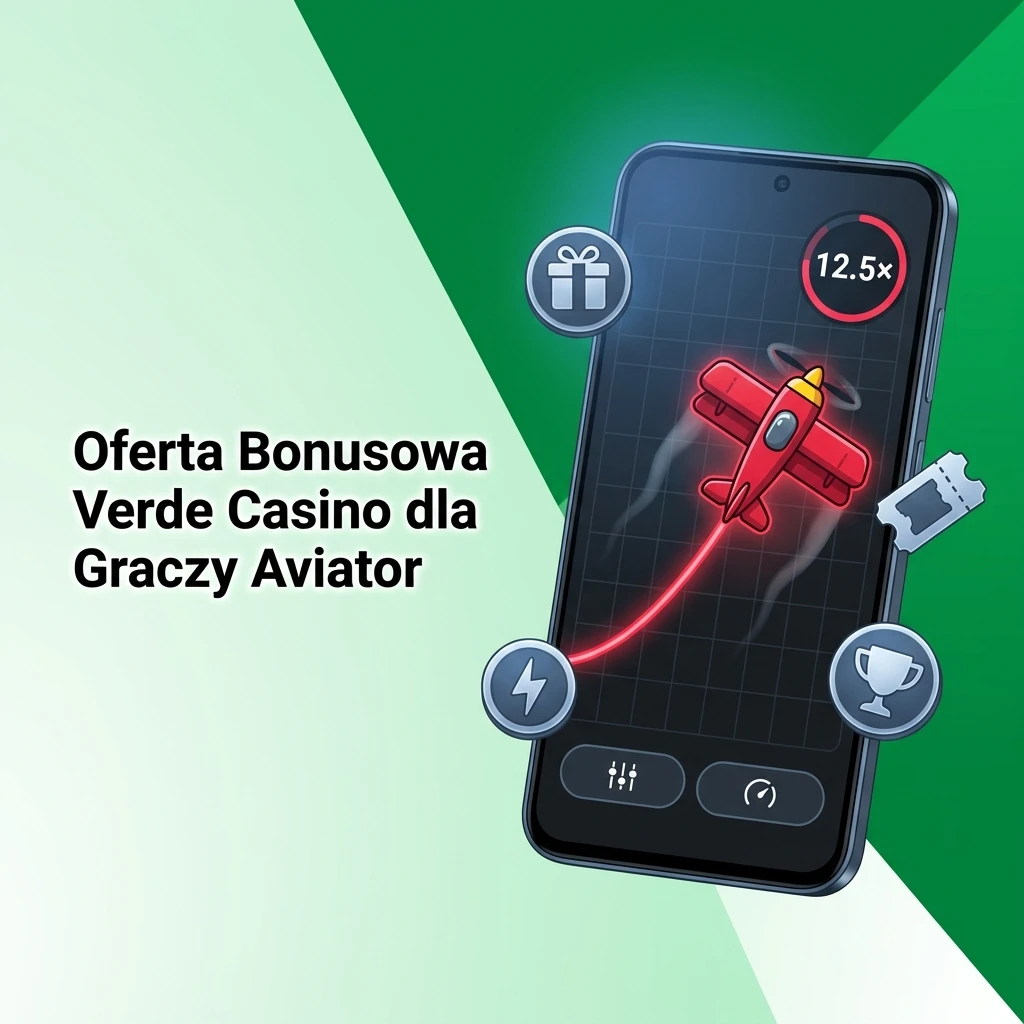 Bonus powitalny Verde Casino do 5000 PLN i 220 darmowych spinów dla graczy Aviator