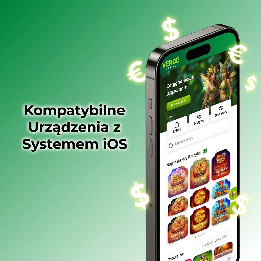 Lista kompatybilnych urządzeń Apple iPhone z aplikacją Verde Casino – modele od X do 15 Pro Max