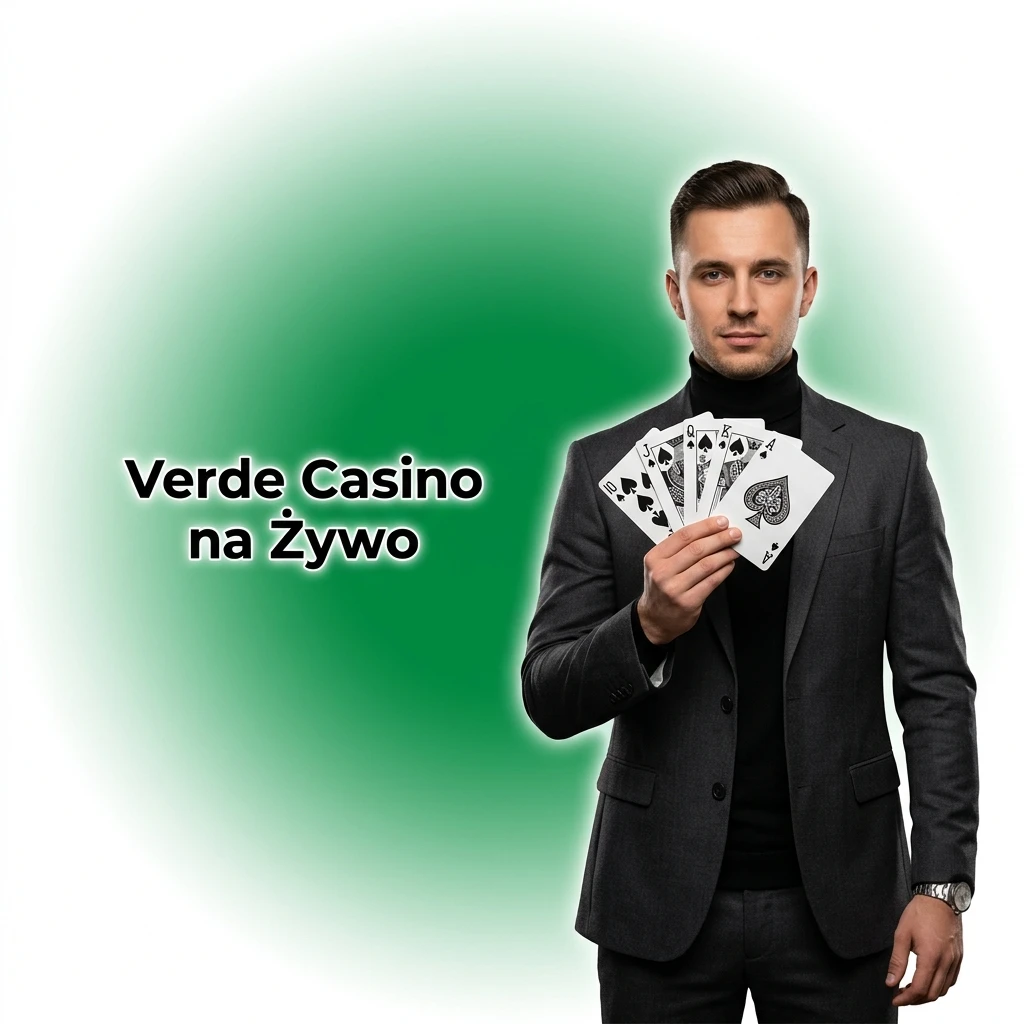 Sekcja kasyna na żywo Verde Casino z grami ruletki, blackjacka i pokera prowadzonymi przez dealerów