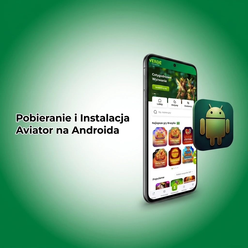 Instalacja aplikacji Verde Casino PWA na Androida – skrót do gry Aviator na ekranie głównym
