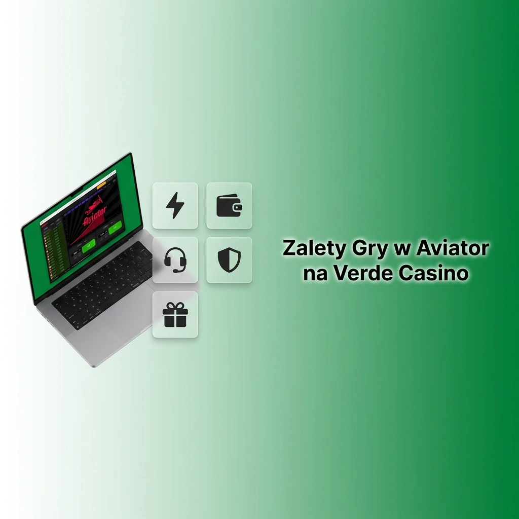Zalety gry Aviator w Verde Casino: RTP 97%, bonus do 5000 PLN, demo bez depozytu, BLIK i wsparcie 24/7