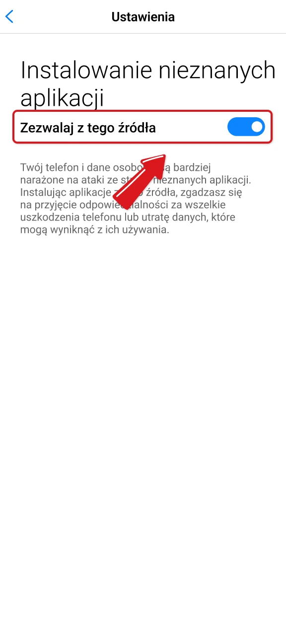 Zmień ustawienia bezpieczeństwa w systemie Android i zainstaluj aplikację Verde Casino.