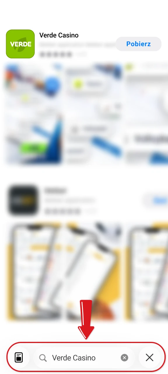 Znajdź Verde Casino w App Store i zainstaluj na iOS.