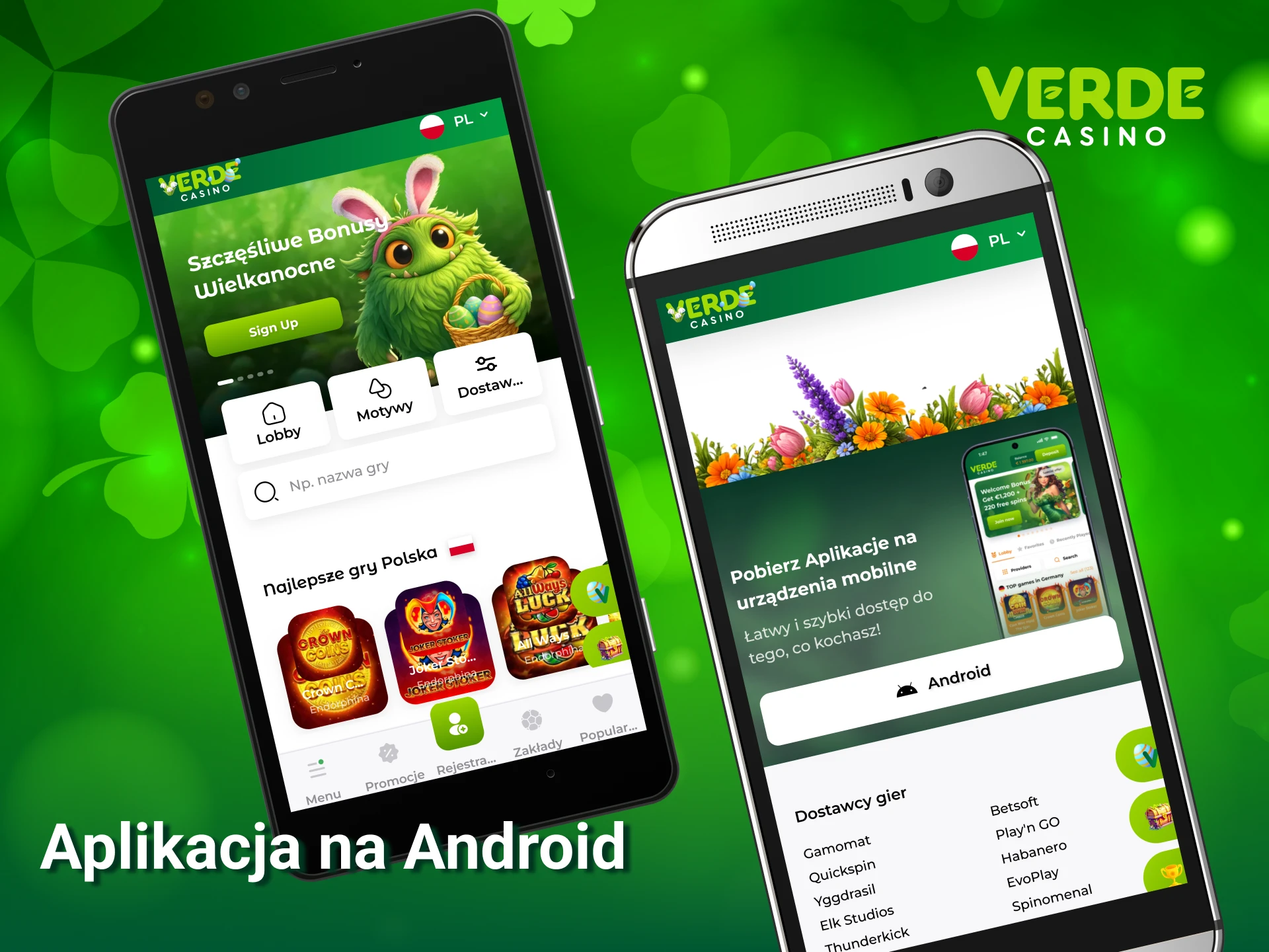 Pobierz oficjalną aplikację Verde Casino na Android i zacznij grać teraz.