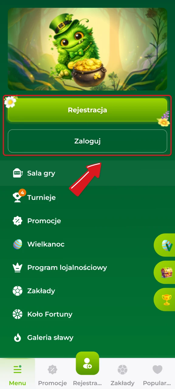 Uruchom odświeżoną aplikację Verde Casino i zaloguj się do swojego profilu.
