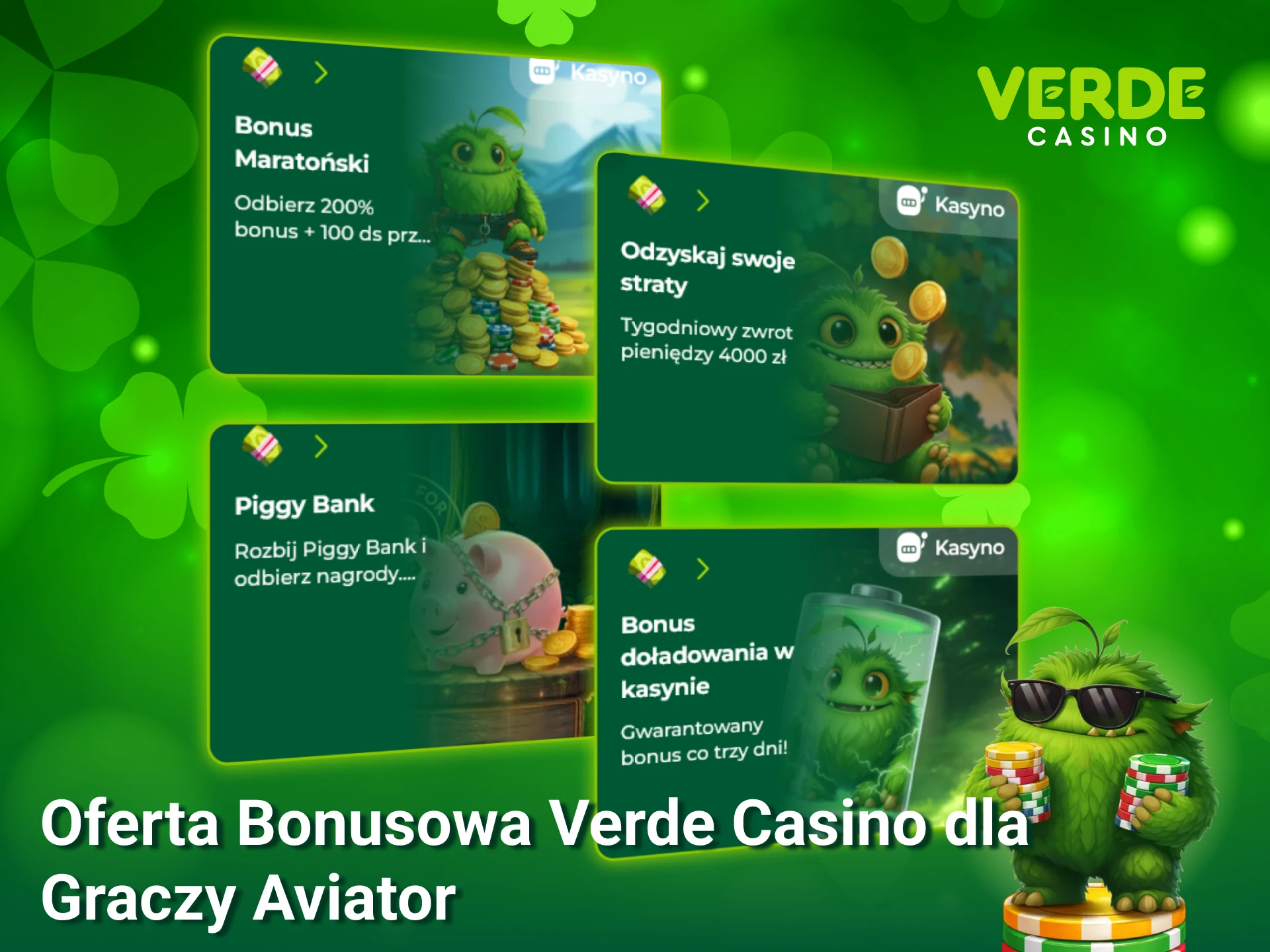 Odbierz hojny bonus w Verde Casino i zacznij obstawiać zakłady w kultowej grze Aviator.