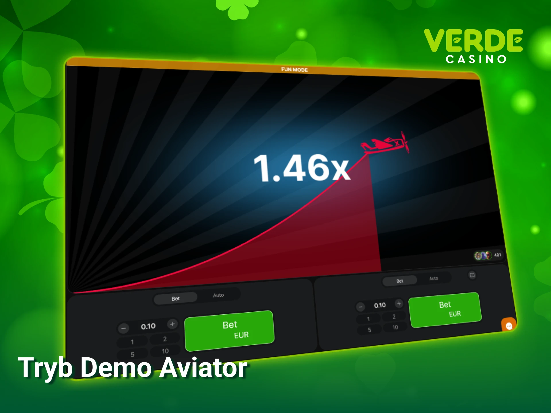 Wypróbuj darmowy tryb Demo w Verde Casino i poznaj mechanikę lotu w Aviator bez ryzyka.