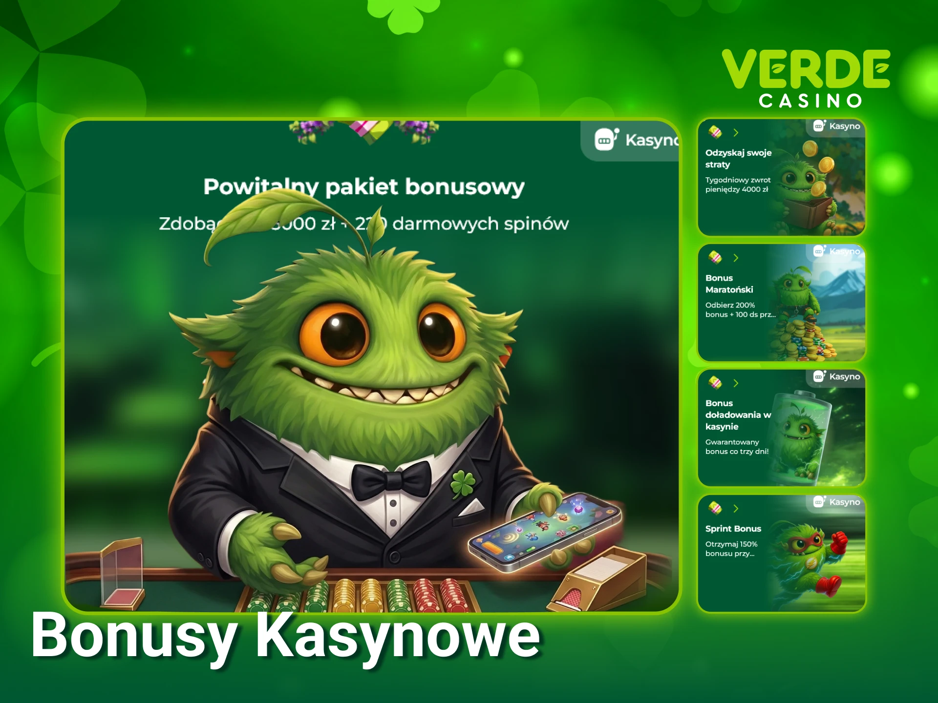 Wykorzystaj hojne bonusy kasynowe Verde Casino i ciesz się najlepszą ofertą hazardową.