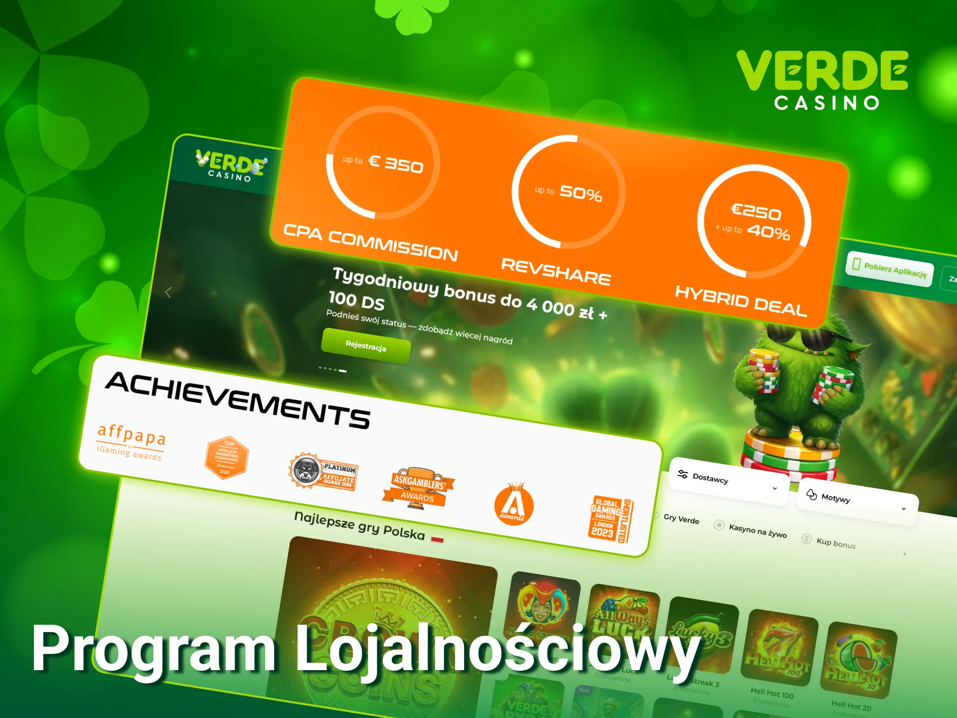Dołącz do Verde Casino i rozwijaj swój program lojalnościowy dla stałych graczy.