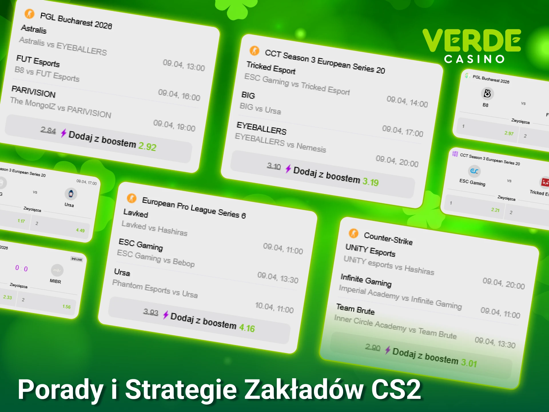 Wykorzystaj skuteczne strategie zakładów na CS2 w Verde Casino i zwyciężaj.