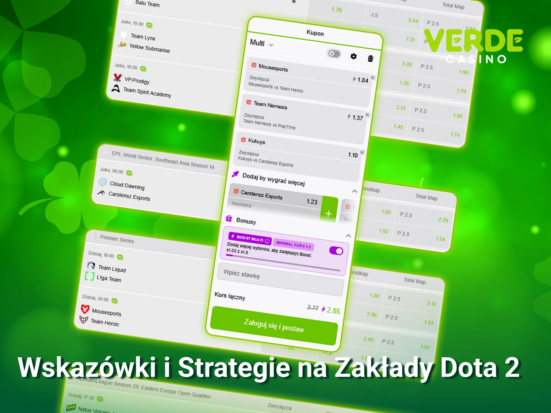 Wykorzystaj profesjonalne strategie Verde Casino, aby Twoje zakłady na Dota 2 stały się bardziej skuteczne.