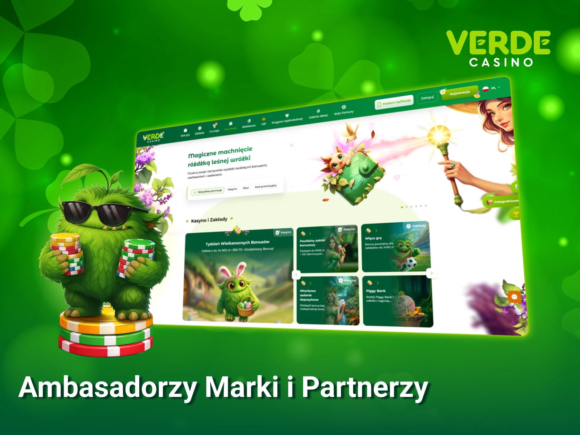 Poznaj ambasadorów marki oraz zaufanych partnerów biznesowych Verde Casino Poland.