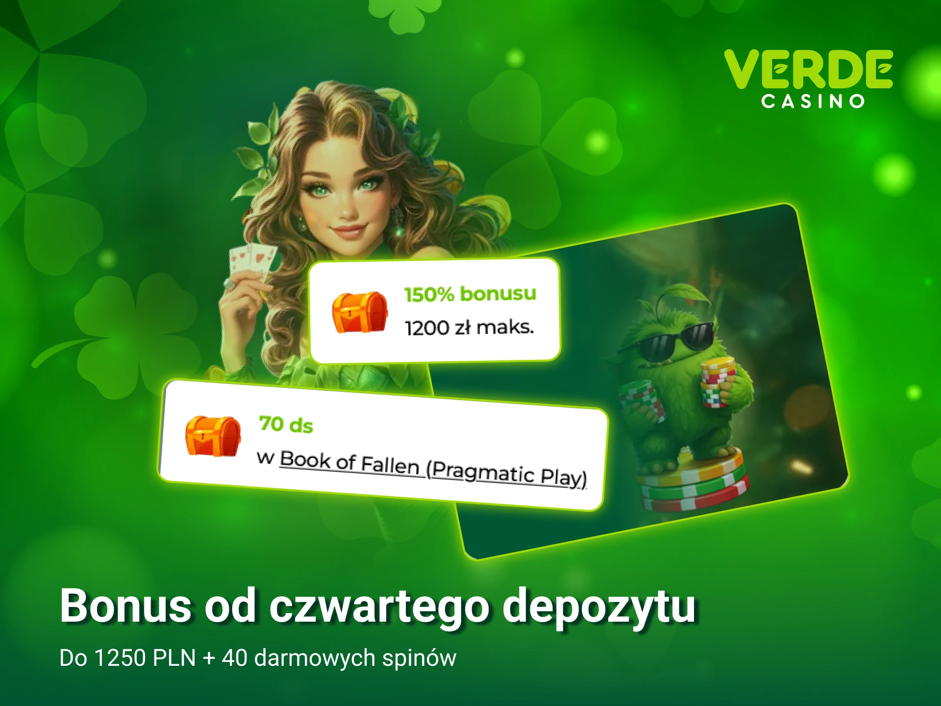 Wykorzystaj czwarty bonus od wpłaty w Verde Casino i stawiaj zakłady.