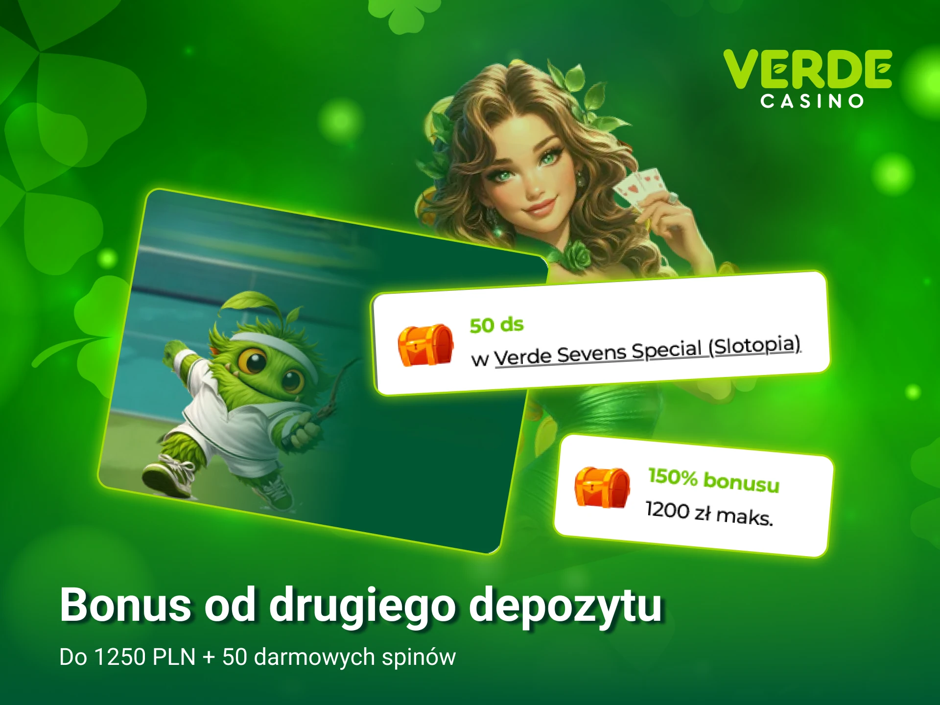 Dokonaj wpłaty i aktywuj kolejny bonus Verde Casino na oficjalnej stronie.