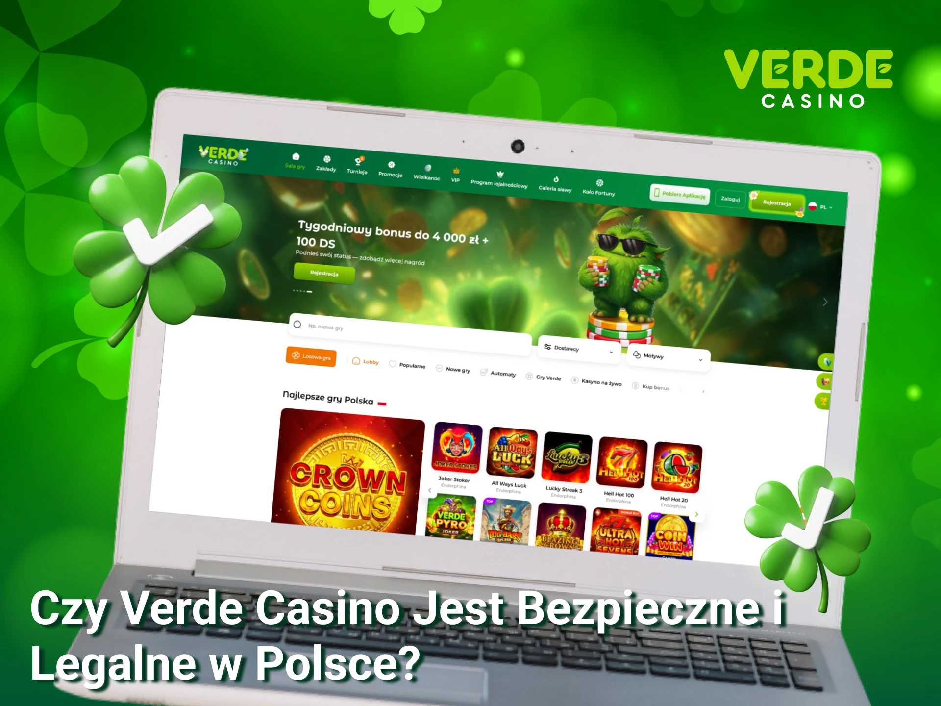Dowiedz się dlaczego Verde Casino Official jest w pełni bezpieczne w Polsce.
