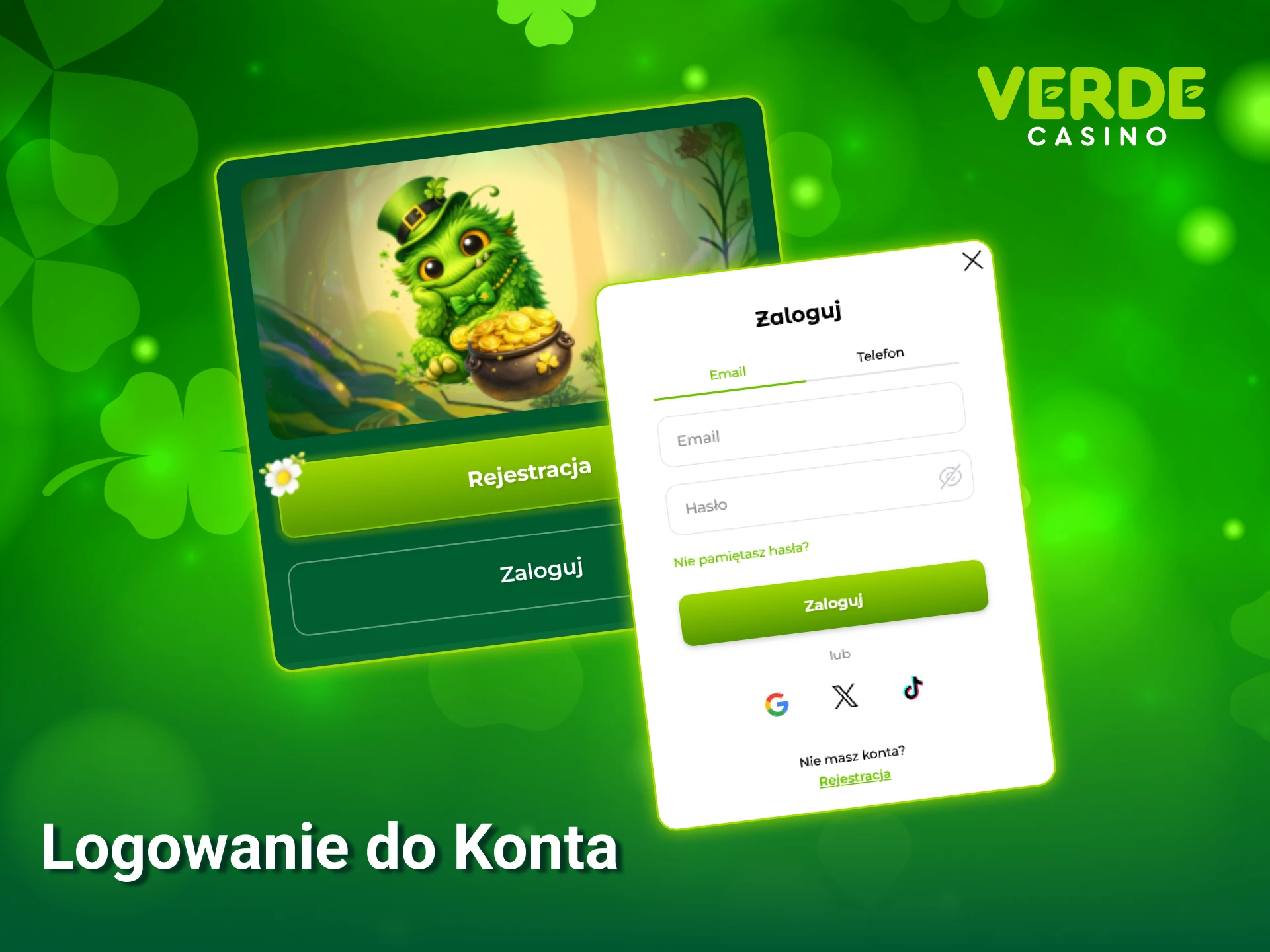 Odwiedź panel logowania do konta Verde Casino i zarządzaj swoimi zakładami.
