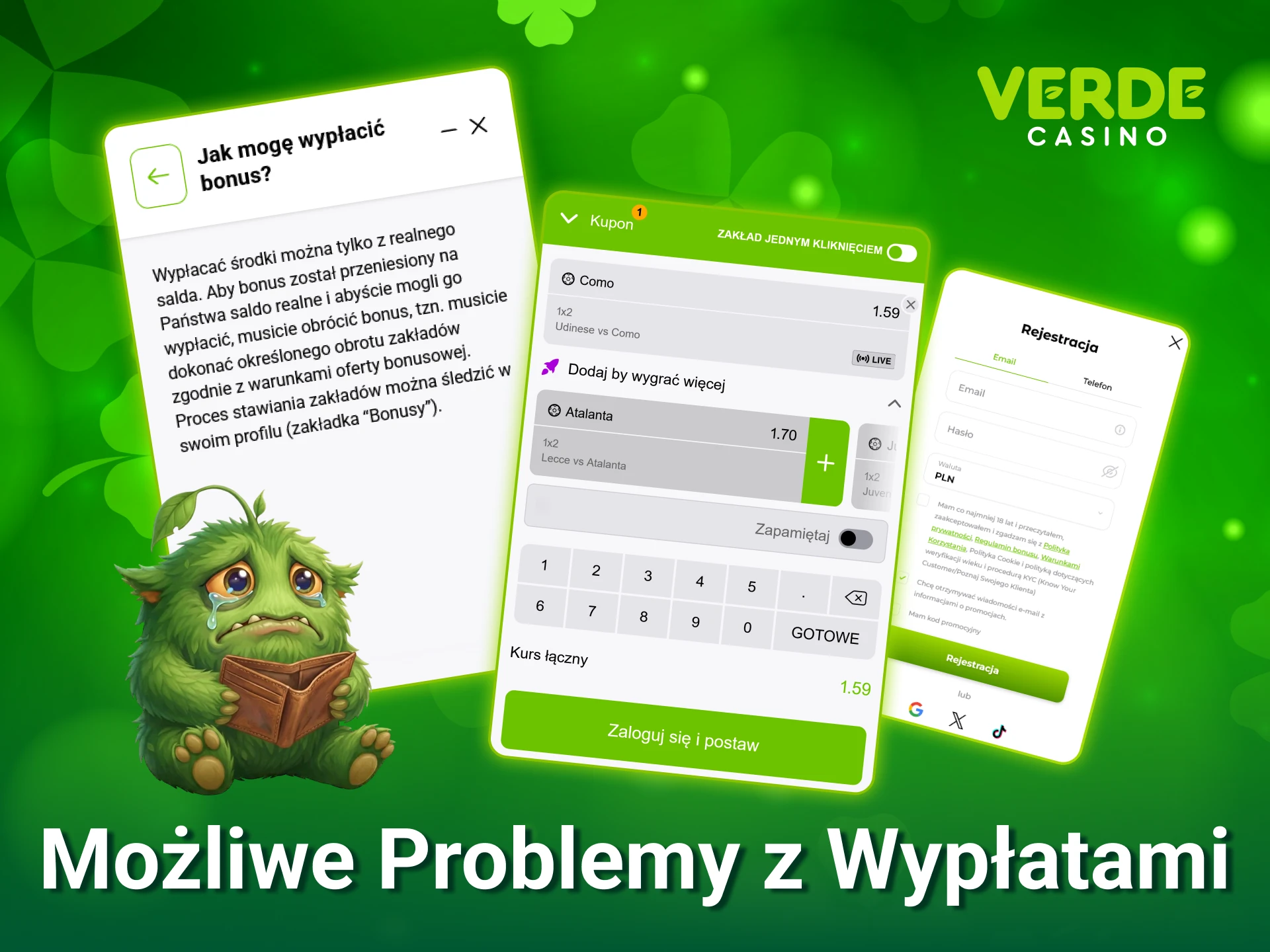 Rozwiąż szybko wszelkie możliwe problemy z wypłatami w Verde Casino.